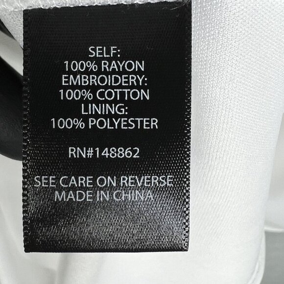 Torrid Womens 5X Button Up Long Sleeve Midi Challis White Dress Cottagecore Boho - Picture 14 of 16